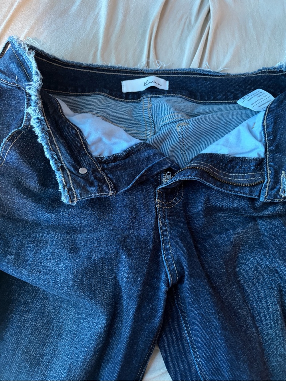 Kancan Women’s Dark Blue Denim Jeans - Picture 3 of 5